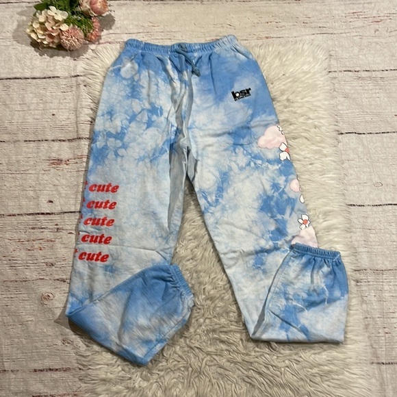Blue Floral Joggers - Picture 6 of 12
